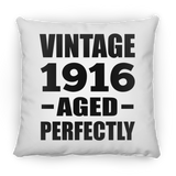 108th Birthday Vintage 1916 Aged Perfectly - Throw Pillow