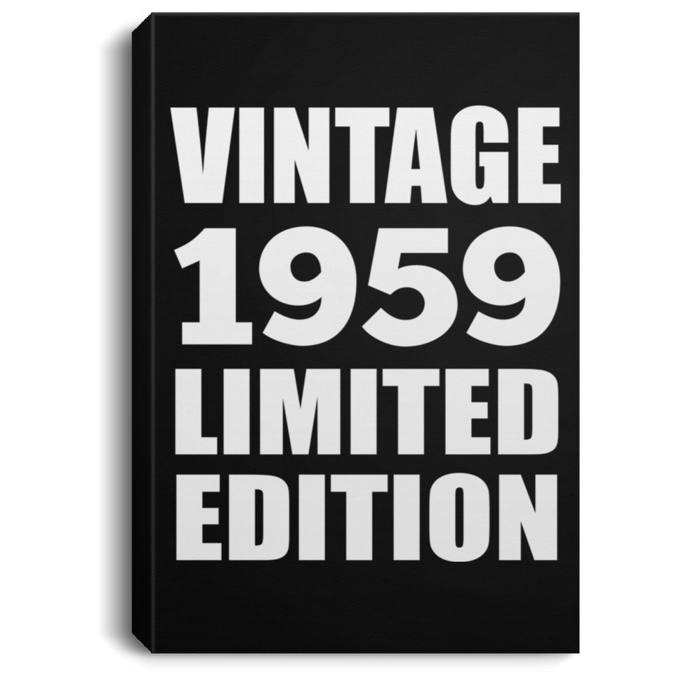 65th Birthday Vintage 1959 Limited Edition - Canvas Portrait
