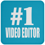Number One #1 Video Editor - Drink Coaster