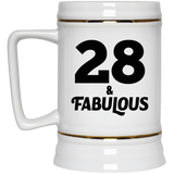 28th Birthday 28 & Fabulous - Beer Stein