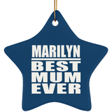 Marilyn Best Mum Ever - Star Ornament