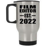 Film Editor Established EST. 2022 - Silver Travel Mug