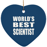 World's Best Scientist - Heart Ornament