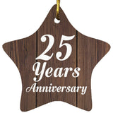 25th Anniversary 25 Years Anniversary - Star Ornament D