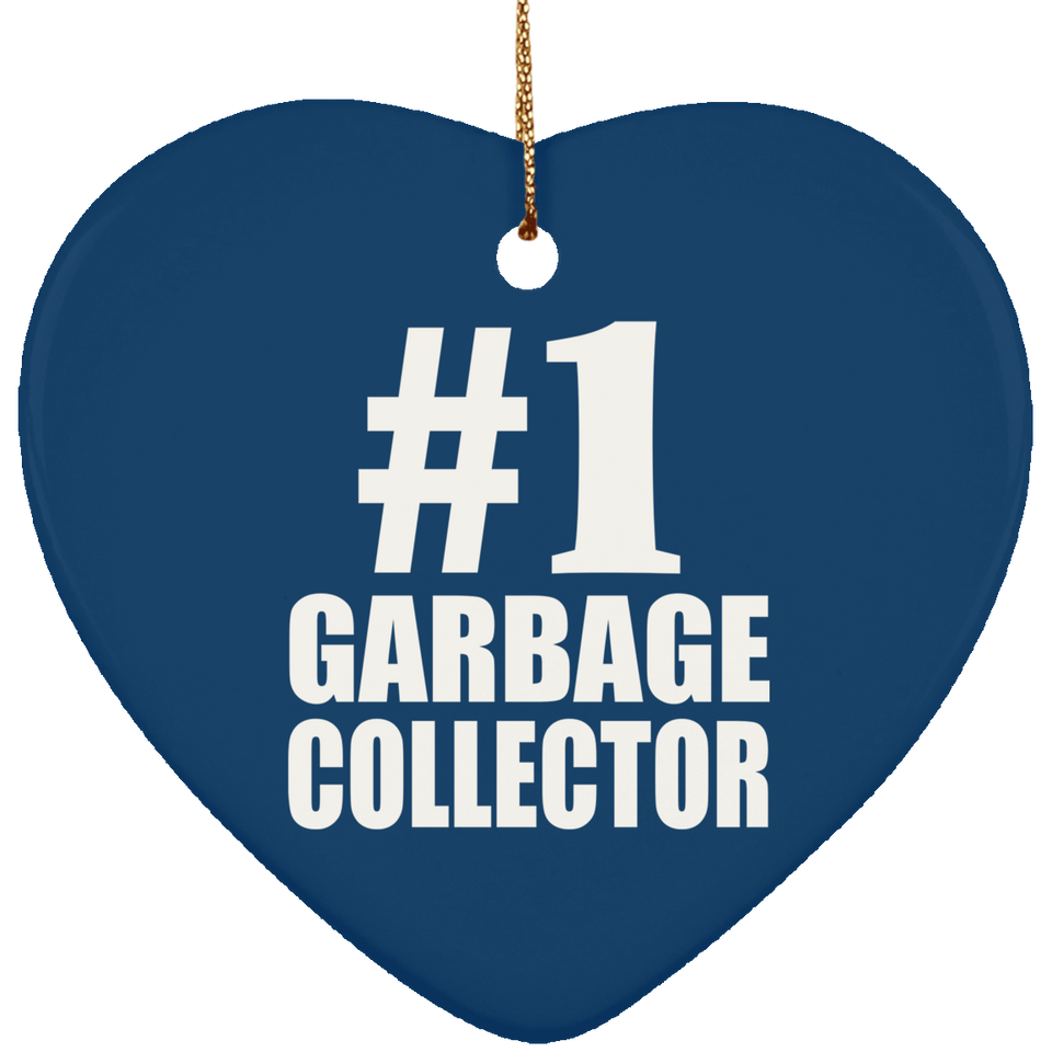 Number One #1 Garbage Collector - Heart Ornament