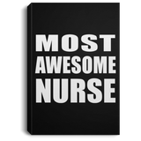Most Awesome Nurse - Canvas Portrait