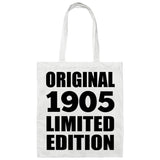 119th Birthday Original 1905 Limited Edition - Tote Bag White