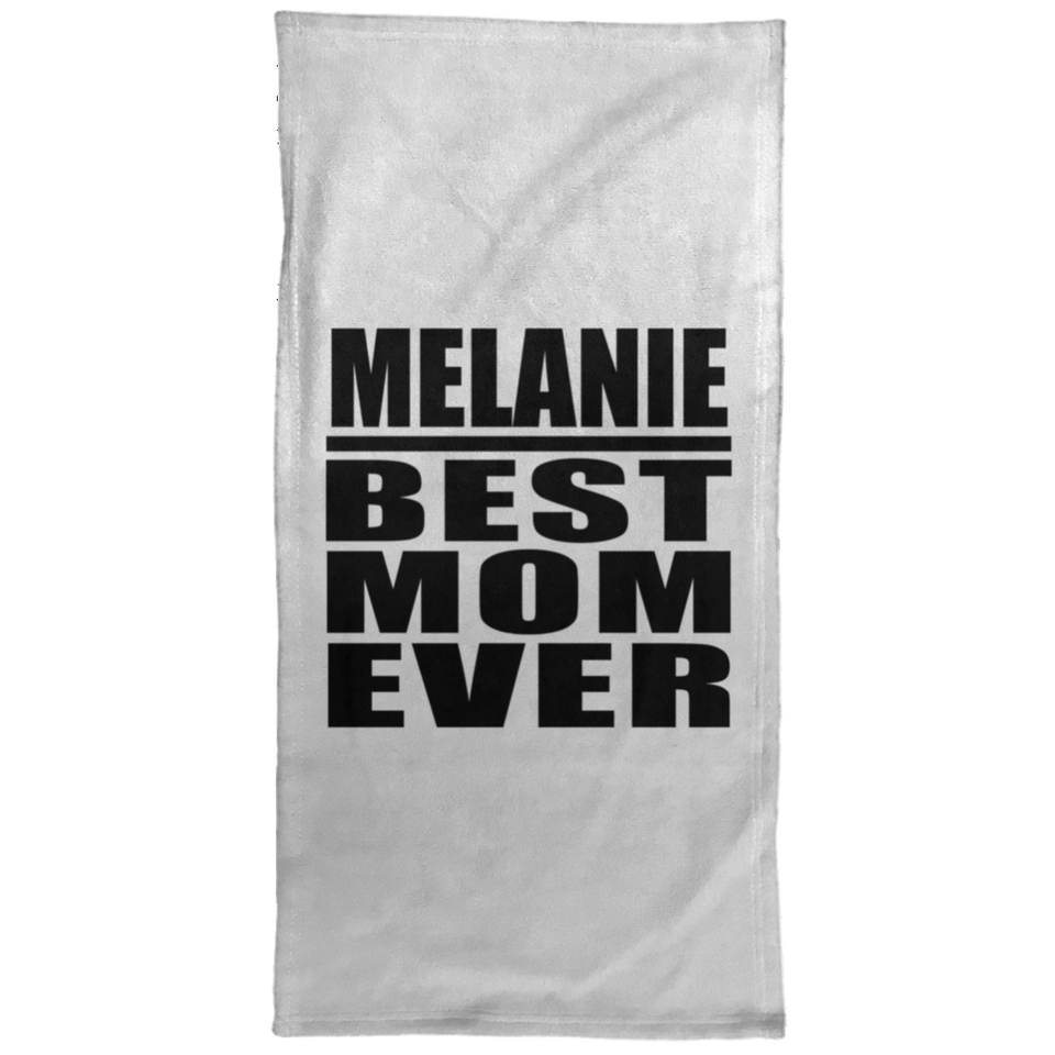 Melanie Best Mom Ever - Hand Towel