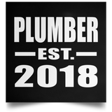 Plumber Established EST. 2018 - Poster Square