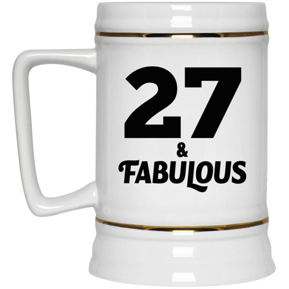 27th Birthday 27 & Fabulous - Beer Stein