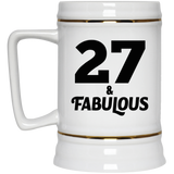 27th Birthday 27 & Fabulous - Beer Stein