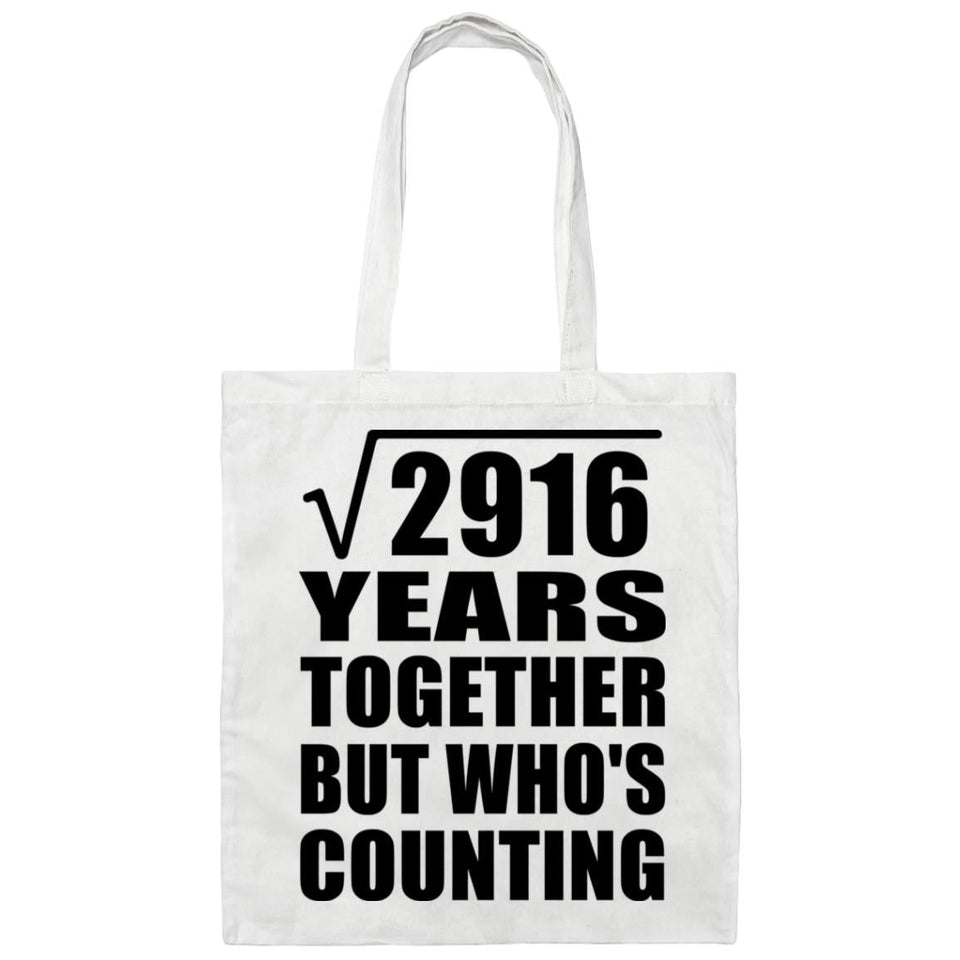 54th Anniversary Square Root of 2916 Years Who's Counting - Tote Bag White