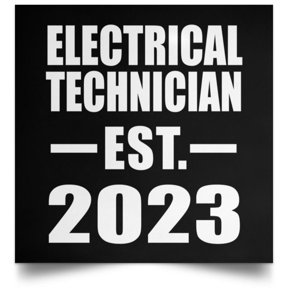 Electrical Technician Established EST. 2023 - Poster Square