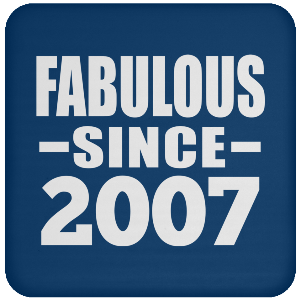 17th Birthday Fabulous Since 2007 - Drink Coaster