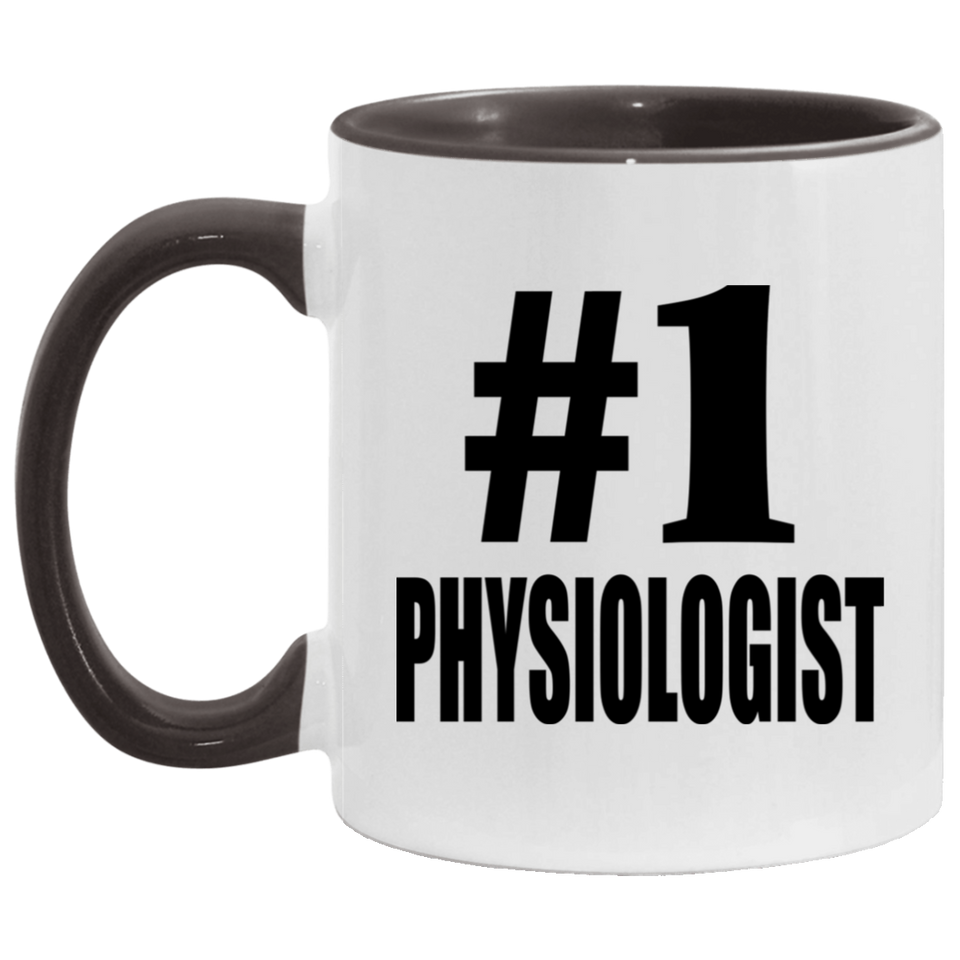 Number One #1 Physiologist - 11oz Accent Mug Black