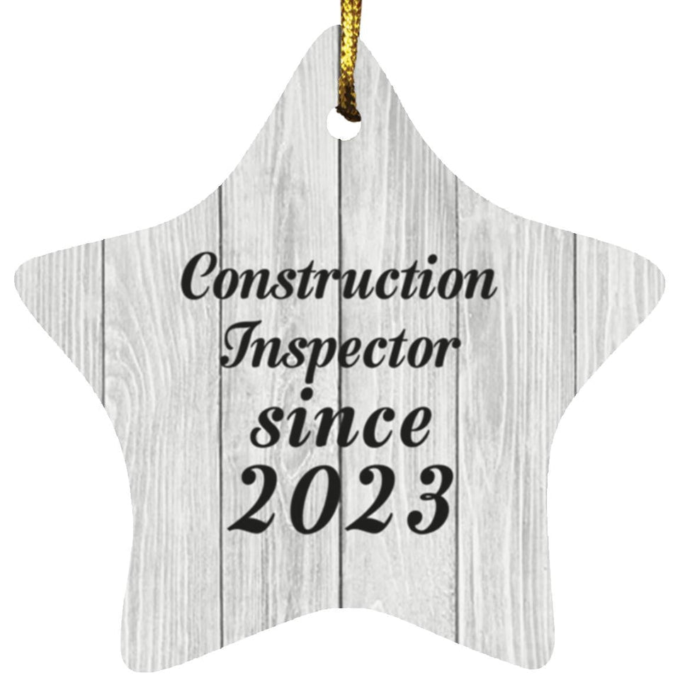 Construction Inspector Since 2023 - Star Ornament F