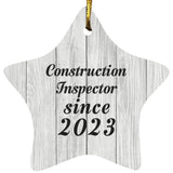 Construction Inspector Since 2023 - Star Ornament F