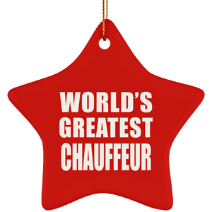 World's Greatest Chauffeur - Star Ornament