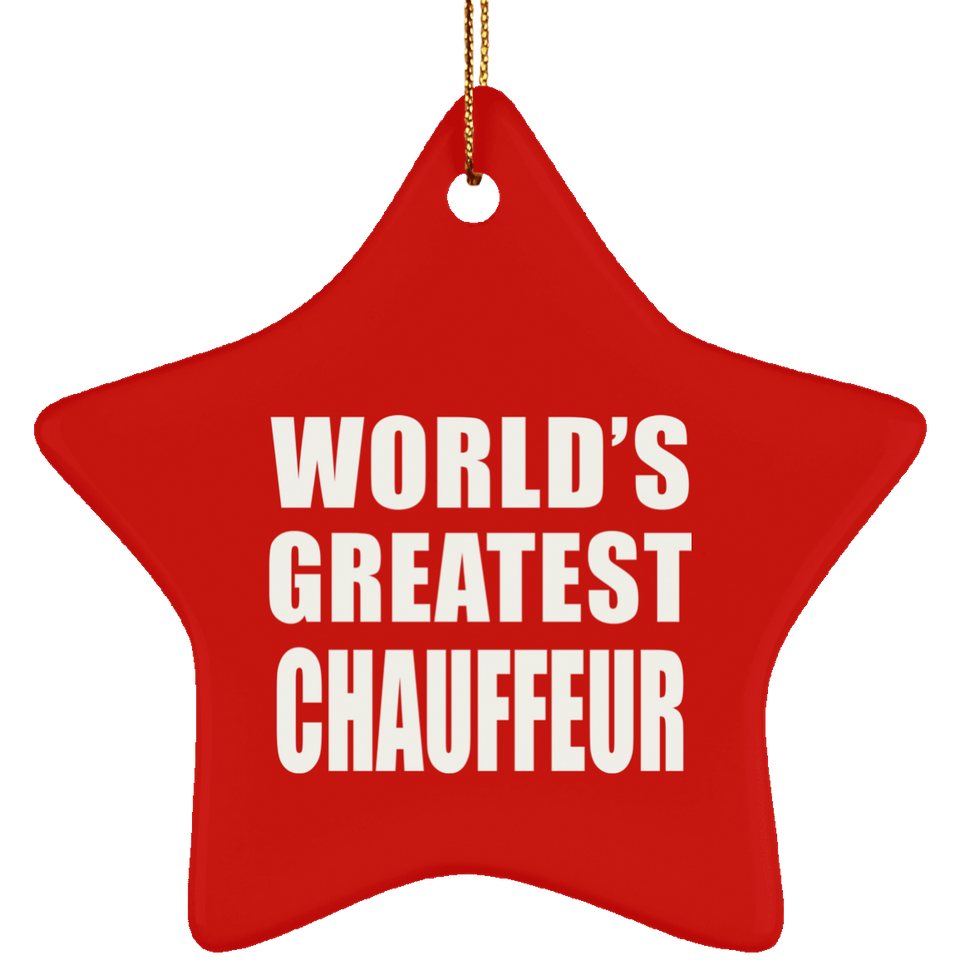 World's Greatest Chauffeur - Star Ornament