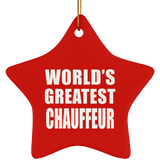 World's Greatest Chauffeur - Star Ornament