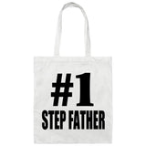 Number One #1 Step Father - Tote Bag White