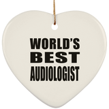 World's Best Audiologist - Heart Ornament