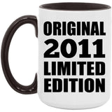 13th Birthday Original 2011 Limited Edition - 15oz Accent Mug Black