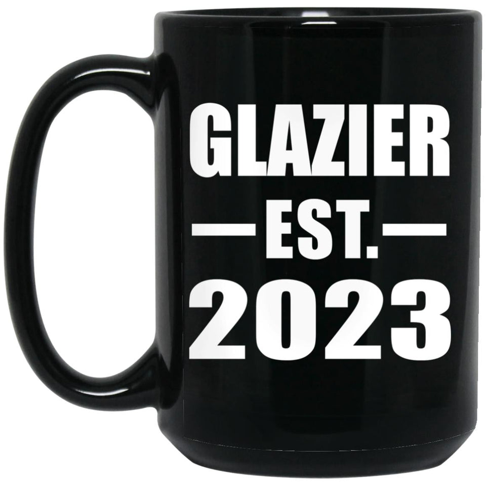 Glazier Established EST. 2023 - 15oz Coffee Mug Black