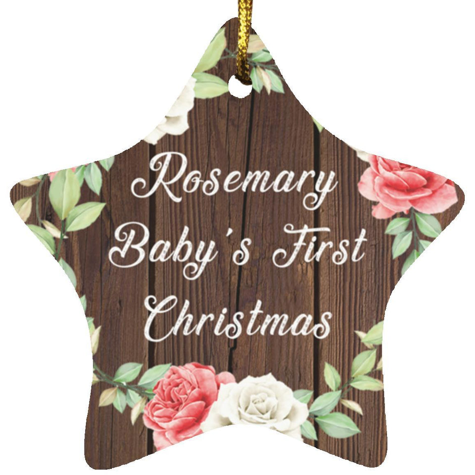 Rosemary Baby's First Christmas - Star Ornament A