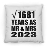 41st Anniversary Square Root of 1681 Years As Mr & Mrs 2023 - Throw Pillow