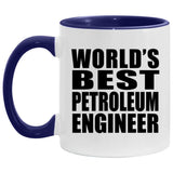World's Best Petroleum Engineer - 11oz Accent Mug Purple