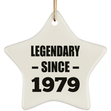 45th Birthday Legendary Since 1979 - Star Ornament