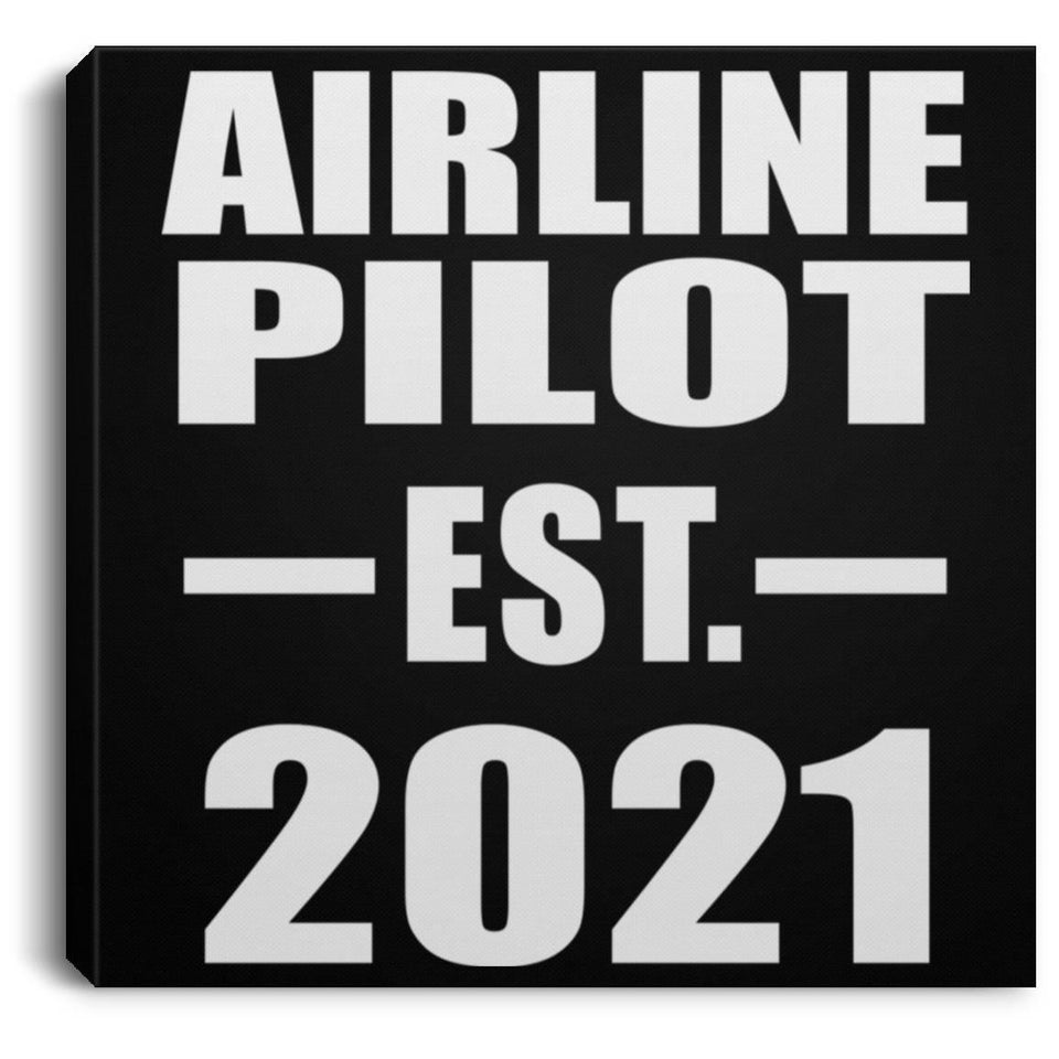 Airline Pilot Established EST. 2021 - Canvas Square