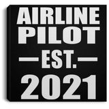Airline Pilot Established EST. 2021 - Canvas Square