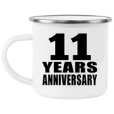 11th Anniversary 11 Years - 12oz Camping Mug