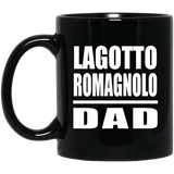 Lagotto Romagnolo Dad - 11oz Coffee Mug Black