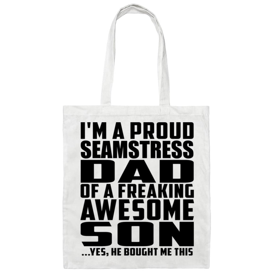 Proud Seamstress Dad Of Awesome Son - Tote Bag White