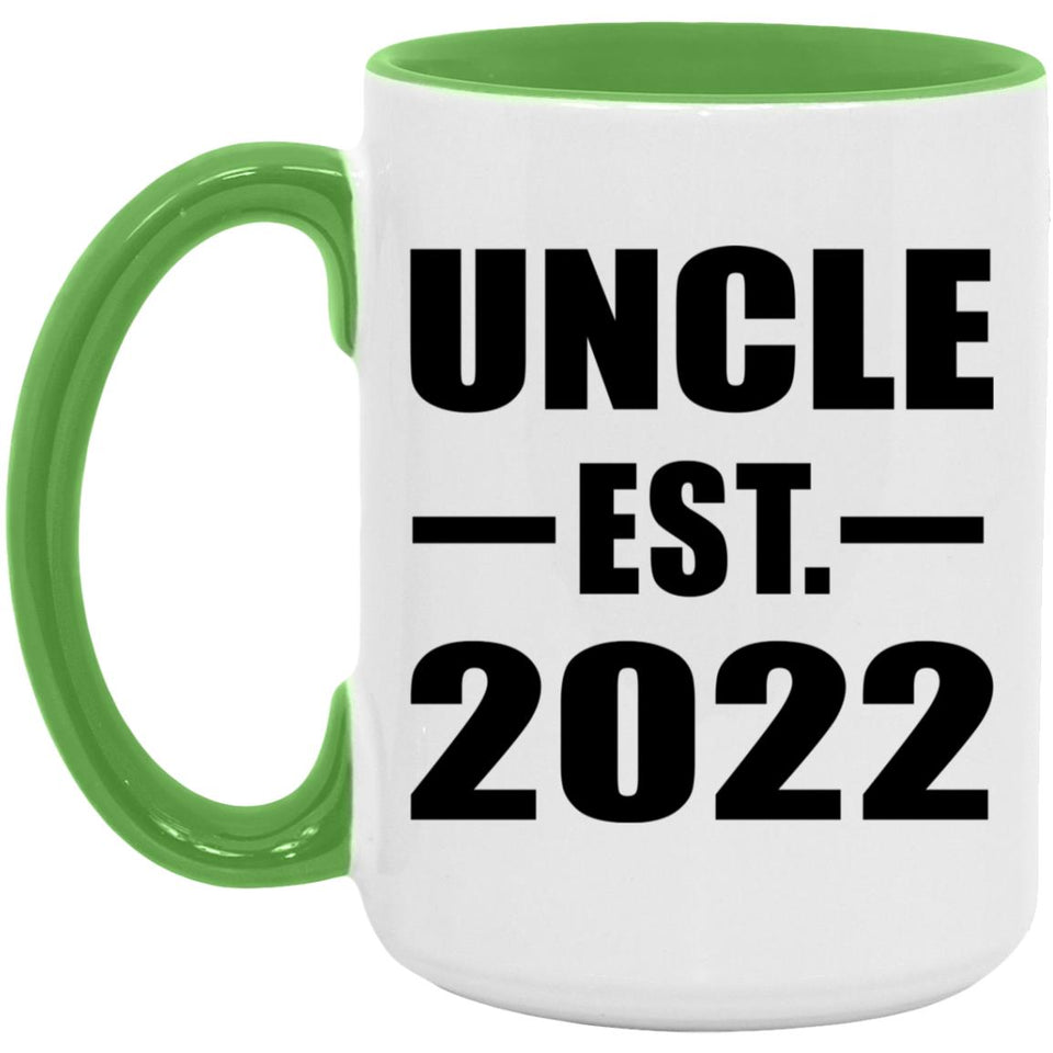 Uncle Established EST. 2022 - 15oz Accent Mug Green