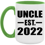 Uncle Established EST. 2022 - 15oz Accent Mug Green