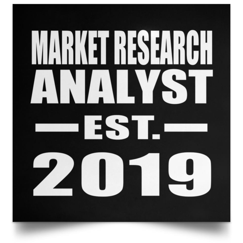Market Research Analyst Established EST. 2019 - Poster Square