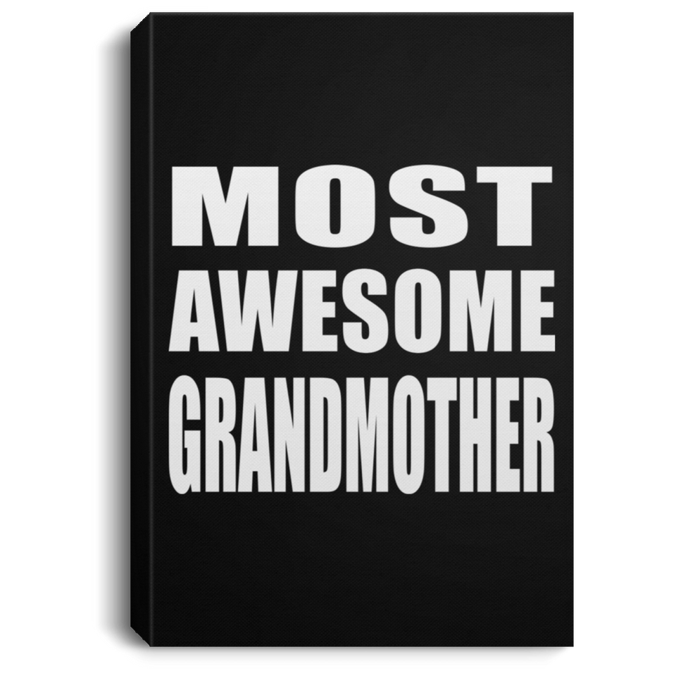 Most Awesome Grandmother - Canvas Portrait