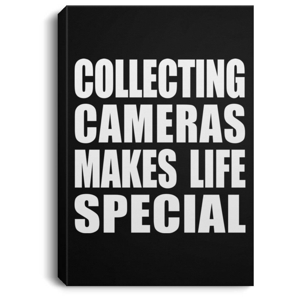 Collecting Cameras Makes Life Special - Canvas Portrait