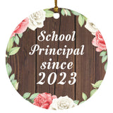 School Principal Since 2023 - Circle Ornament A
