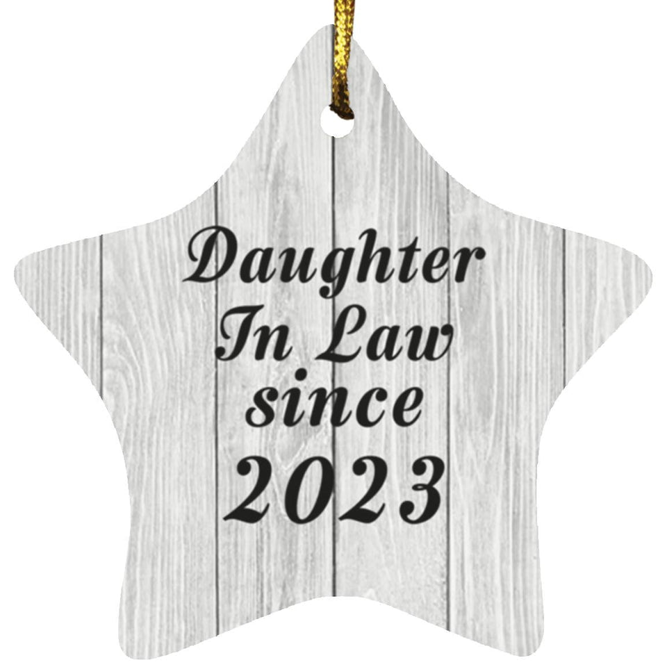 Daughter In Law Since 2023 - Star Ornament F