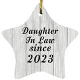 Daughter In Law Since 2023 - Star Ornament F