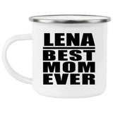 Lena Best Mom Ever - 12oz Camping Mug