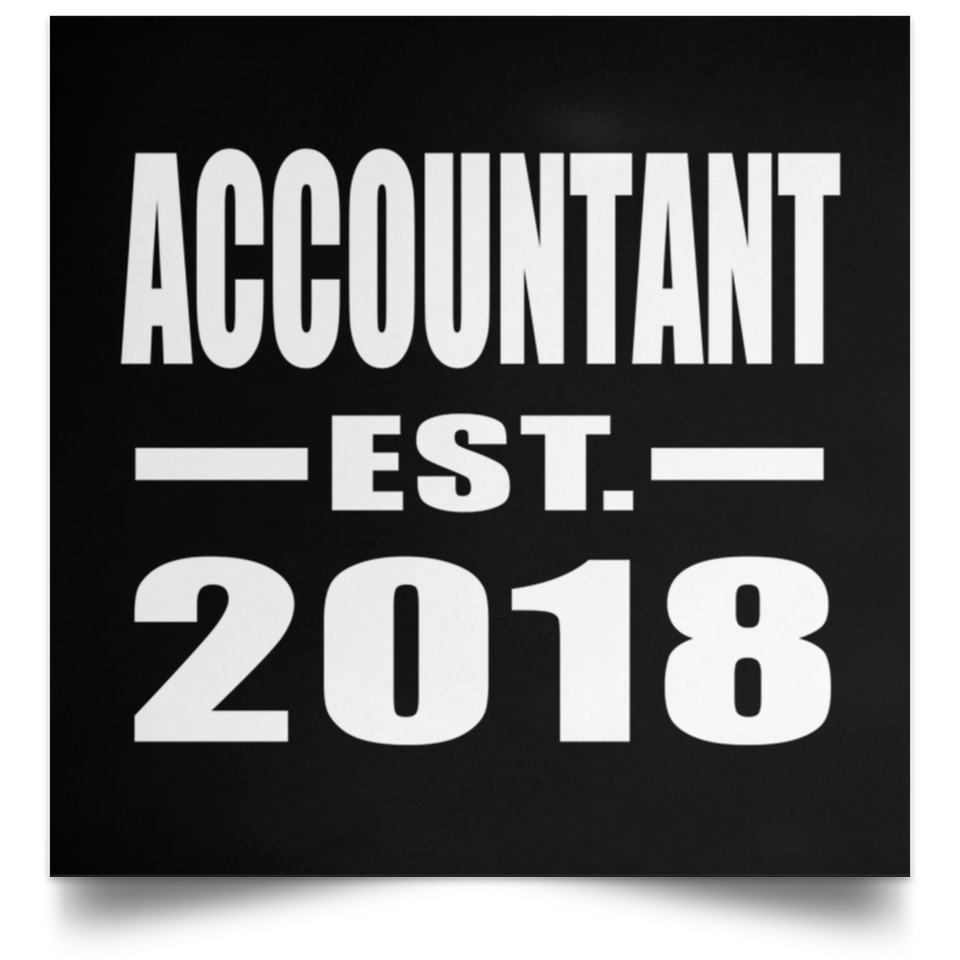 Accountant Established EST. 2018 - Poster Square