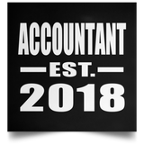 Accountant Established EST. 2018 - Poster Square