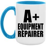 A+ Equipment Repairer - 15oz Accent Mug Blue