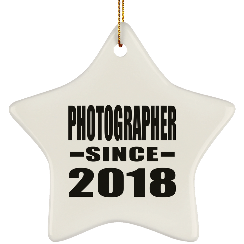 Photographer Since 2018 - Star Ornament